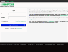 Tablet Screenshot of express.praxair.com